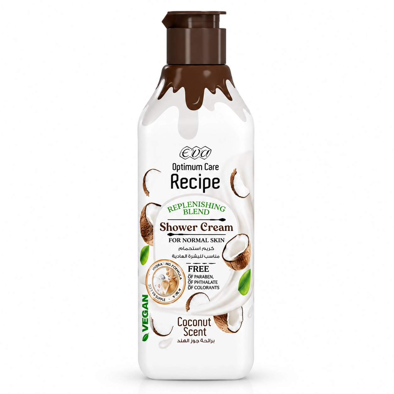 EVA Optimum Care Sprchový krém Coconut – kokosový sprchový krém pro normální pokožku 370 ml