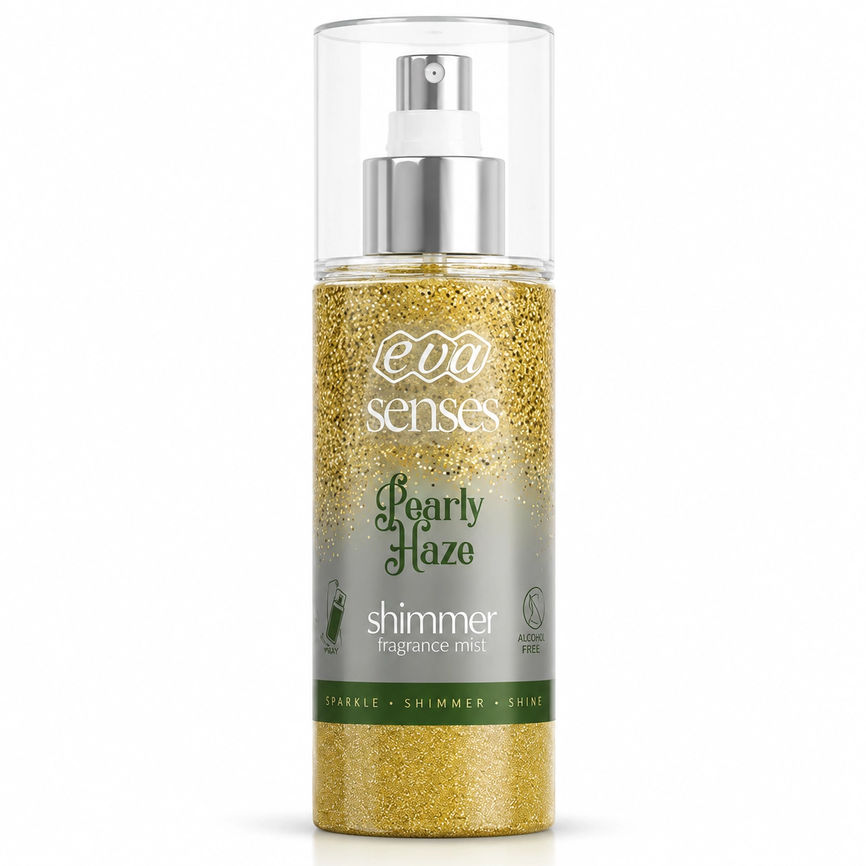 Eva Senses Třpytivý tělový sprej Pearly Haze 150 ml