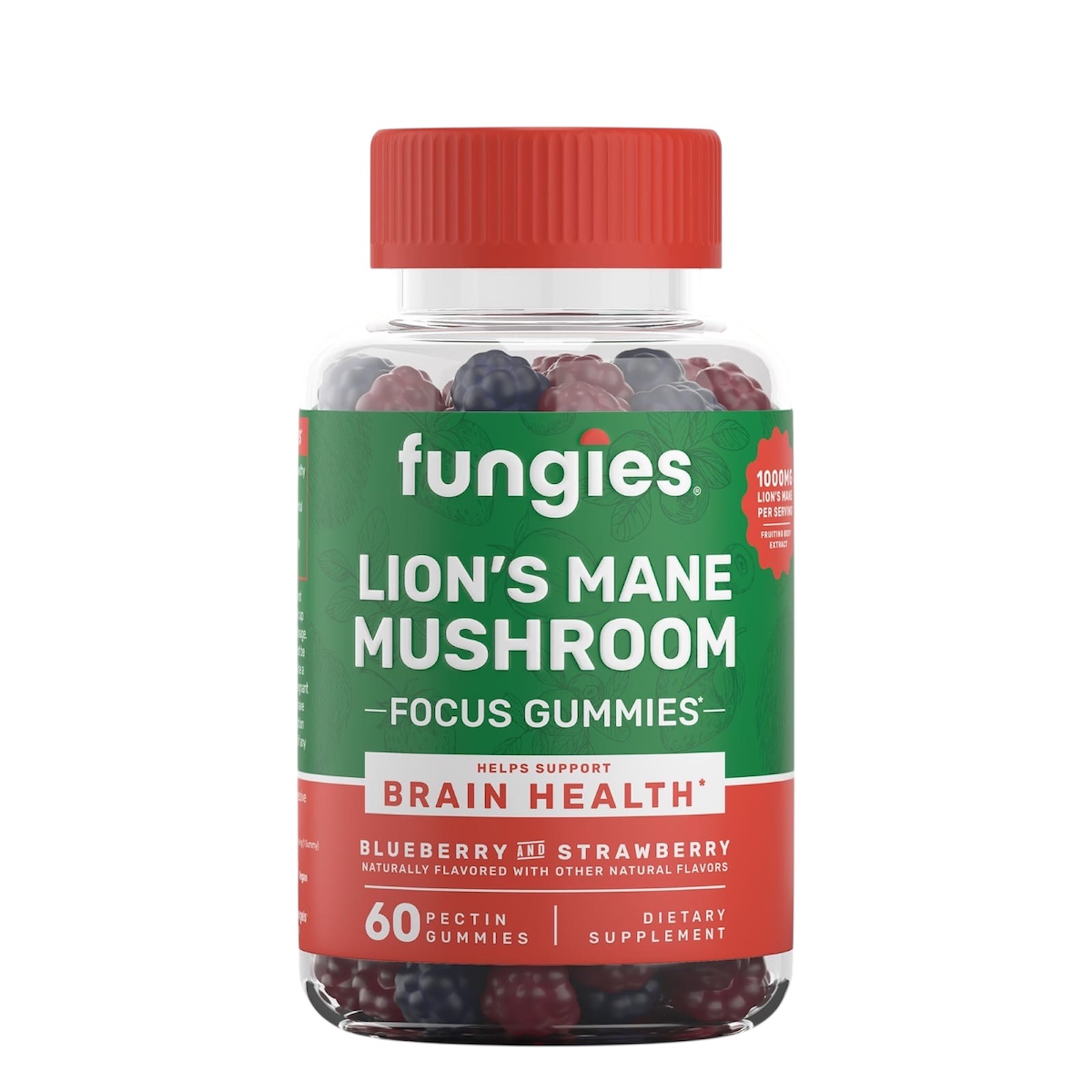 Fungies | Lion’s Mane Mushroom Focus Gummies 60 kusů