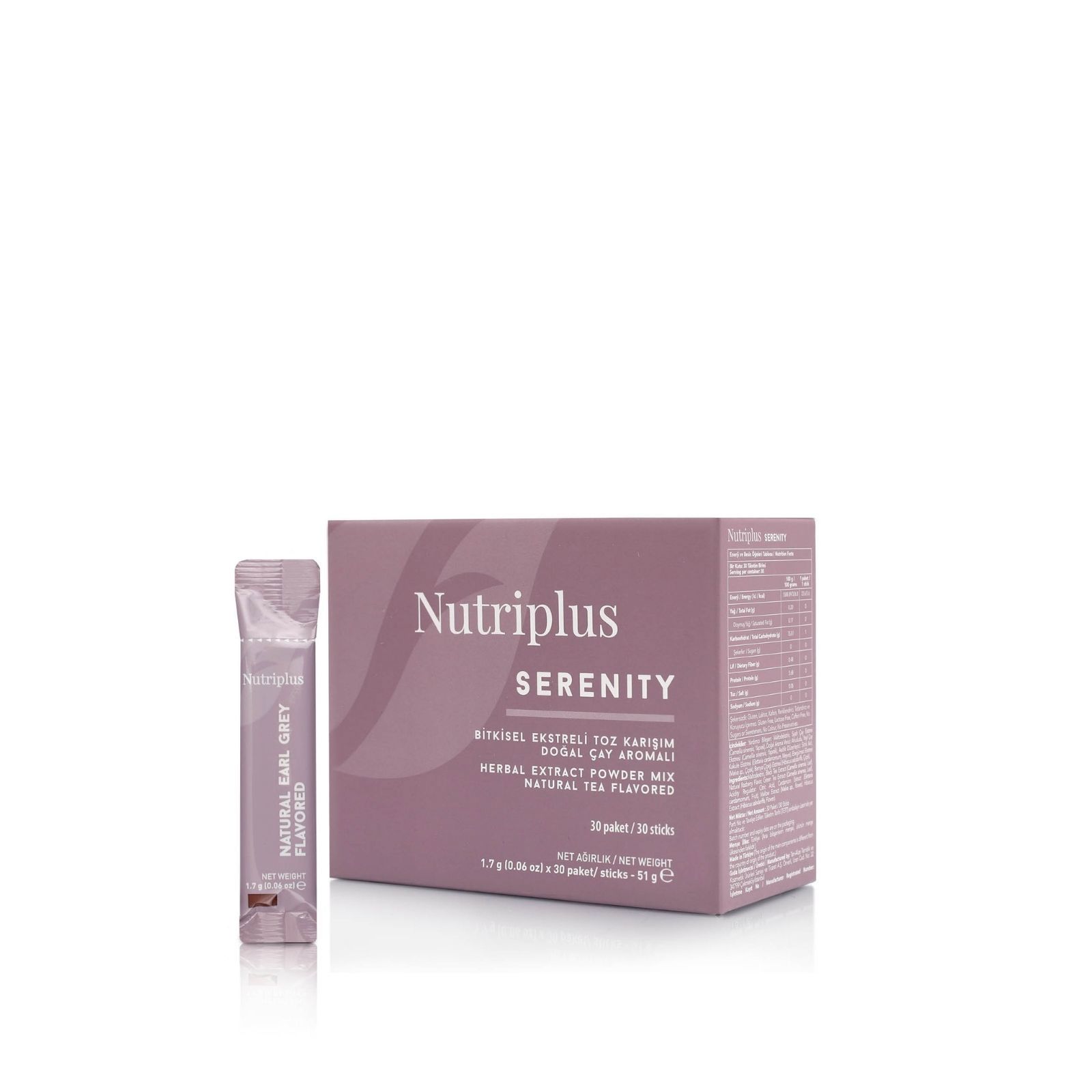 Nutriplus Serenity čaj s Earl grey příchutí 1,7 g x 30 ks